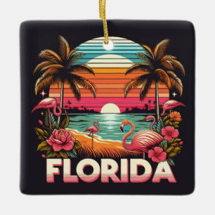 Vintag Florida Keramikornament