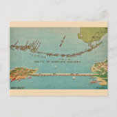 Vintag Florida Keys - Miami Postkarte (Vorderseite)