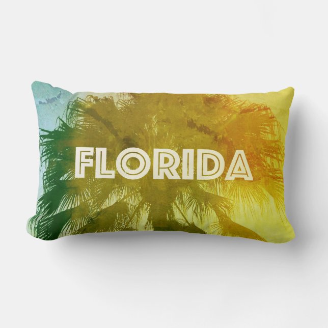 Vintag Florida Lumbar Pillow Lendenkissen (Vorderseite)