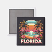 Vintag Florida Magnet (Vorderseite/Rückseite)