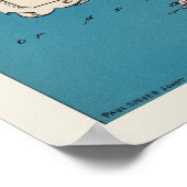 Vintag Florida Map Poster (Ecke)