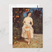 Vintag Florida Orangen Postkarte (Vorne/Hinten)