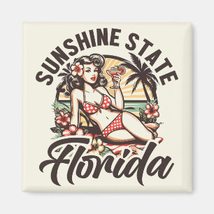 Vintag Florida Pinup Magnet