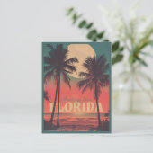 Vintag Florida Postkarte (Stehend Vorderseite)
