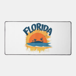 Vintag Florida Retro T-Shirt Design Sonnenschein M Schreibtischunterlage