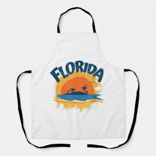 Vintag Florida Retro T-Shirt Design Sonnenschein Schürze