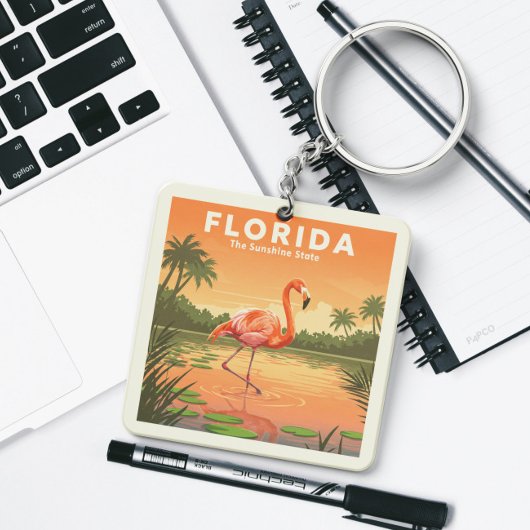 Vintag Florida Schlüsselanhänger