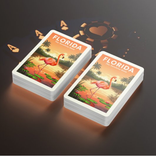 Vintag Florida Spielkarten