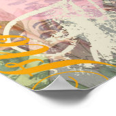 Vintag Florida Travel Beach Muscheln Collage Poster (Ecke)