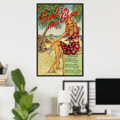Vintag Florida, USA - Poster (Heimbüro)