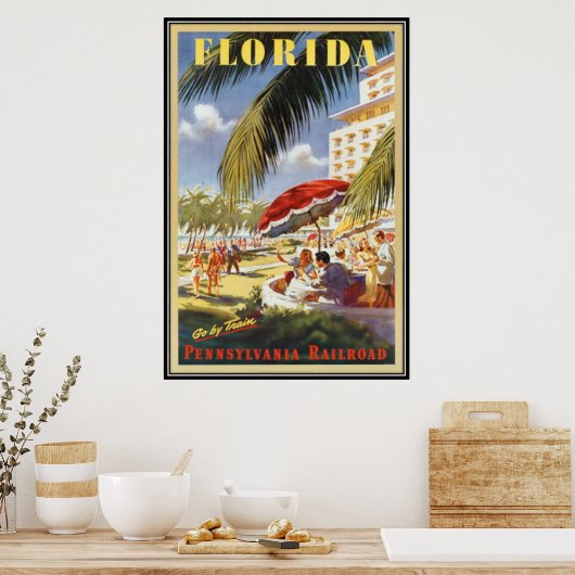 Vintag Florida, USA - Poster (Küche)