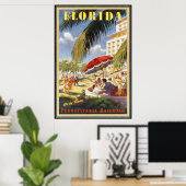 Vintag Florida, USA - Poster (Heimbüro)