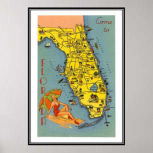 Vintag Florida, USA - Poster