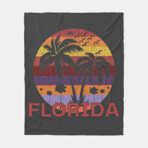 Vintag Florida USA Summer Beach Fleecedecke