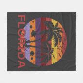 Vintag Florida USA Summer Beach Fleecedecke (Vorderseite (Horizontal))