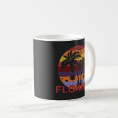 Vintag Florida USA Summer Beach Kaffeetasse (VorderseiteRechts)