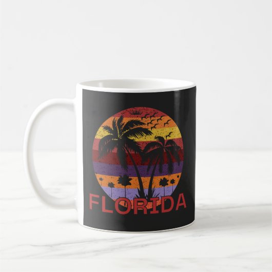 Vintag Florida USA Summer Beach Kaffeetasse (Links)