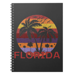 Vintag Florida USA Summer Beach Notizblock