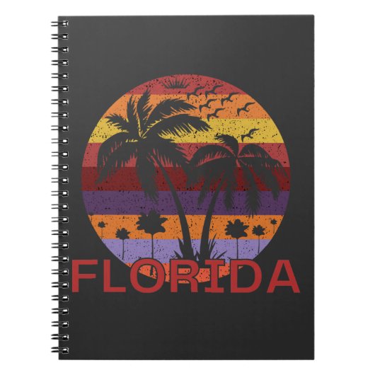 Vintag Florida USA Summer Beach Notizblock (Vorderseite)
