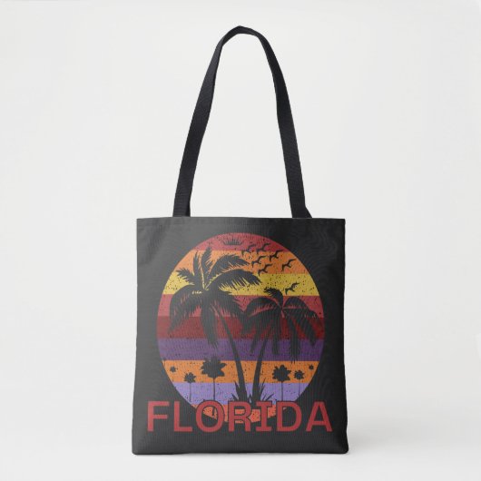 Vintag Florida USA Summer Beach Tasche (Vorderseite)