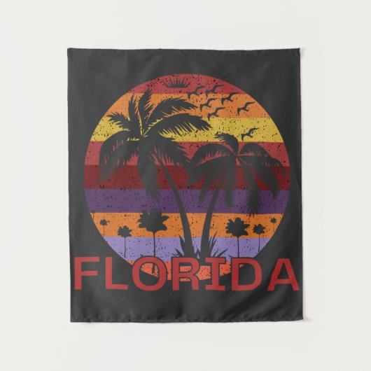 Vintag Florida USA Summer Beach Wandteppich (Vorderseite)