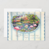 Vintag Florida Weihnachtsgrüße Postkarte (Vorne/Hinten)