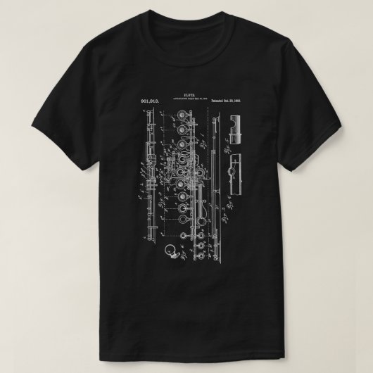 Vintag Flute Marching Longsleeve T-Shirt (Design vorne)