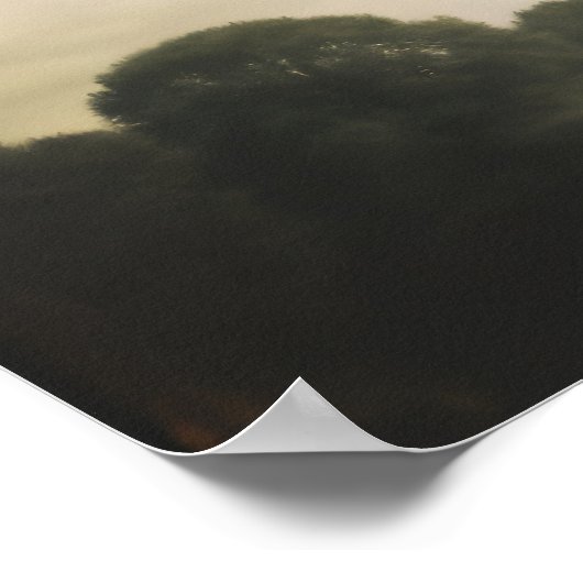 Vintag Flying Saucer Poster (Ecke)