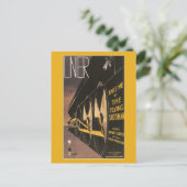 Vintag Flying Scotsman Art Deko Postkarte (Stehend Vorderseite)