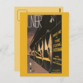 Vintag Flying Scotsman Art Deko Postkarte (Vorne/Hinten)