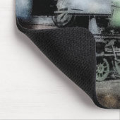 Vintag Flying Scotsman Train Grunge Mousepad (Ecke)