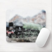 Vintag Flying Scotsman Train Grunge Mousepad (Mit Mouse)