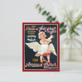 Vintag Foie Gras Pate Werbung Postkarte (Stehend Vorderseite)