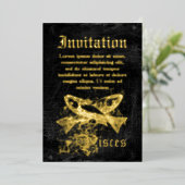 Vintag Folieneinladung (Stehend vorne)