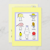 Vintag Foods Custom Rezept Card Postkarte (Vorne/Hinten)