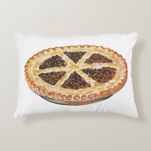 Vintag Foods Dessert, Pecan Pecan Pie Dekokissen (Vorderseite)