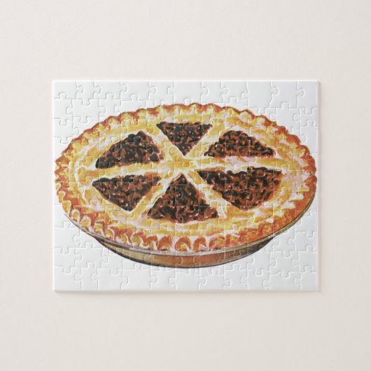 Vintag Foods Dessert, Pecan Pecan Pie Puzzle (Horizontal)