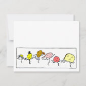 Vintag Foods Editable Kitekarte Mitteilungskarte (Rückseite)