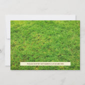 Vintag Football 1. Geburtstagsparty Foto Einladung (Rückseite)