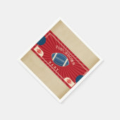 Vintag Football Baby Dusche Begrüßungszeichen Serviette (Ecke)