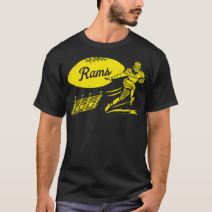 Vintag Football - Los Angeles Rams (Gelbe Rams W T-Shirt