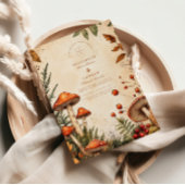 Vintag Forest Fungi Wedding Einladung