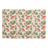 Vintag Forest Mushroom Lucky Clover Pattern Kissenbezug (Rückseite)
