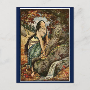 Vintag Forest Sinti und Roma Postkarte