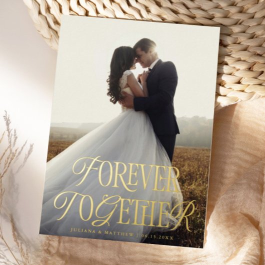 Vintag Forever Together Wedding Ankündigung