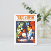 Vintag Forrest & Co Magician Werbung Postkarte (Stehend Vorderseite)