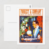 Vintag Forrest & Co Magician Werbung Postkarte (Vorne/Hinten)