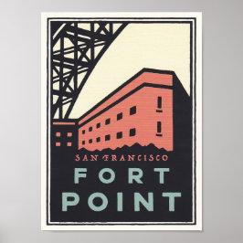 Vintag Fort Point Travel Poster