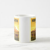 Vintag Fort Worth Texas Kaffeetasse (Mittel)