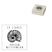 Vintag Fossil EX LIBRIS Individuelle Name Library Gummistempel (Stempel)